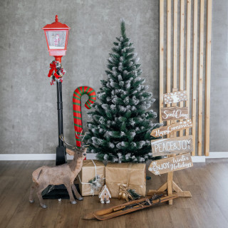 Gosta zasnežena božična jelka z biseri - 180 cm -