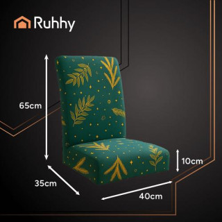 Komplet zelenih božičnih prevlek za stole - 6 kosov