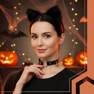 Kostum črne mačke/lisice - 3 deli