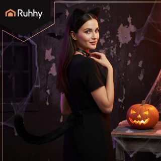 Kostum črne mačke/lisice - 3 deli