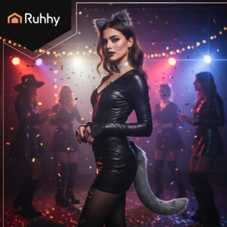 Kostum sive mačke/lisice - 3 deli