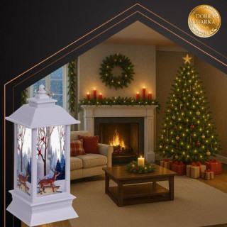 Bela LED božična svetilka