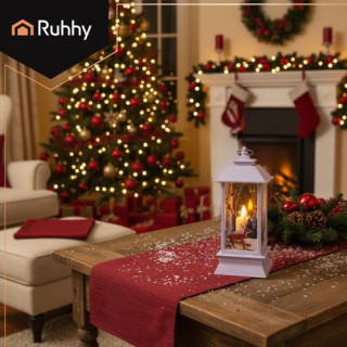 Bela LED božična svetilka