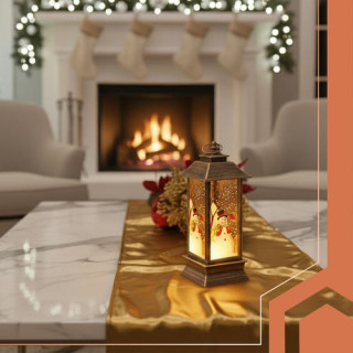 LED božična svetilka v bakreni barvi