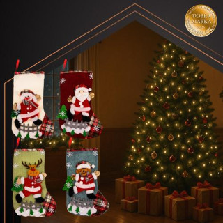 Dekorativne božične nogavice - 4 kosi