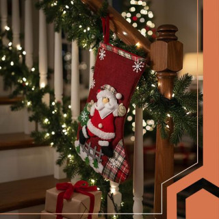 Dekorativne božične nogavice - 4 kosi