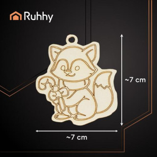 Leseni okraski za slikanje - 24 kosov