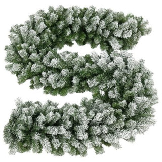 Snežno gosta božična girlanda 29 cm/2,7 m