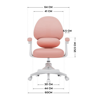 Roza otroški stol Mark Adler Junior 4.5 Pink