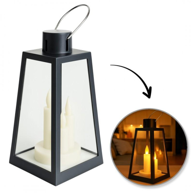 Dekorativna LED svetilka z imitacijo sveče 11 x 22 cm