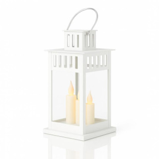 Bela LED svetilka z imitacijo sveče 8 x 15 cm