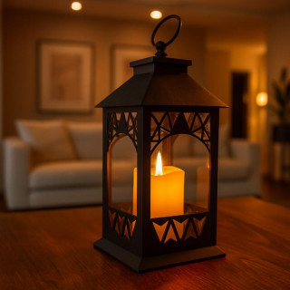 Dekorativna LED svetilka z imitacijo sveče 14 x 30 cm