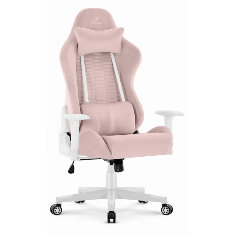 Rožnato-beli blagajniški igralni stol HELLS CHAIR HC-2000