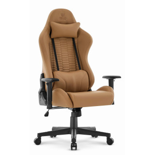 Rjav usnjen igralni stol HELLS CHAIR HC-2000