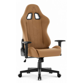 Rjav usnjen igralni stol HELLS CHAIR HC-2000
