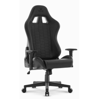 Črn usnjen igralni stol HELLS CHAIR HC-2000