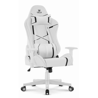 Igralni stol HELLS CHAIR HC-2001 iz belega in črnega usnja
