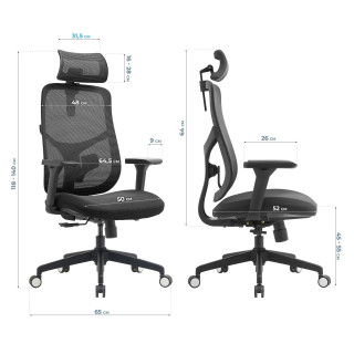 Ergonomski vrtljivi pisarniški stol ERGONOBLE 3050