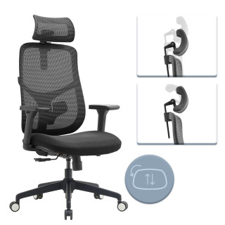 Vrtljiv ergonomski pisarniški stol ERGONOBLE 3051