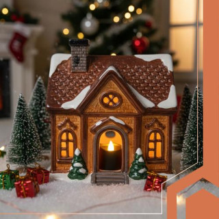 Črne LED svečke 12 kosov 3,6 cm