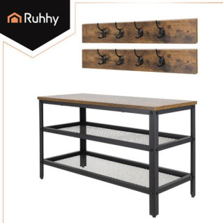 Stojalo za čevlje z obešalnikom 73 cm