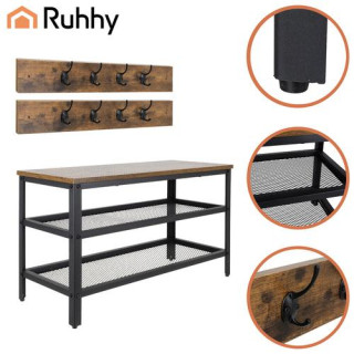 Stojalo za čevlje z obešalnikom 73 cm