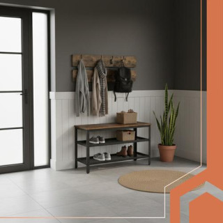 Stojalo za čevlje z obešalnikom 73 cm