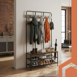 Polica z obešalnikom - 182 cm