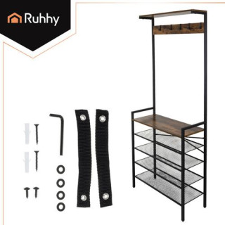 Polica z obešalnikom - 189 cm