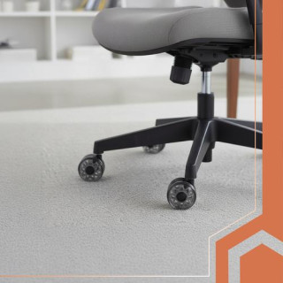 Siva vrtljiva kolesa za stol - 5 kosov