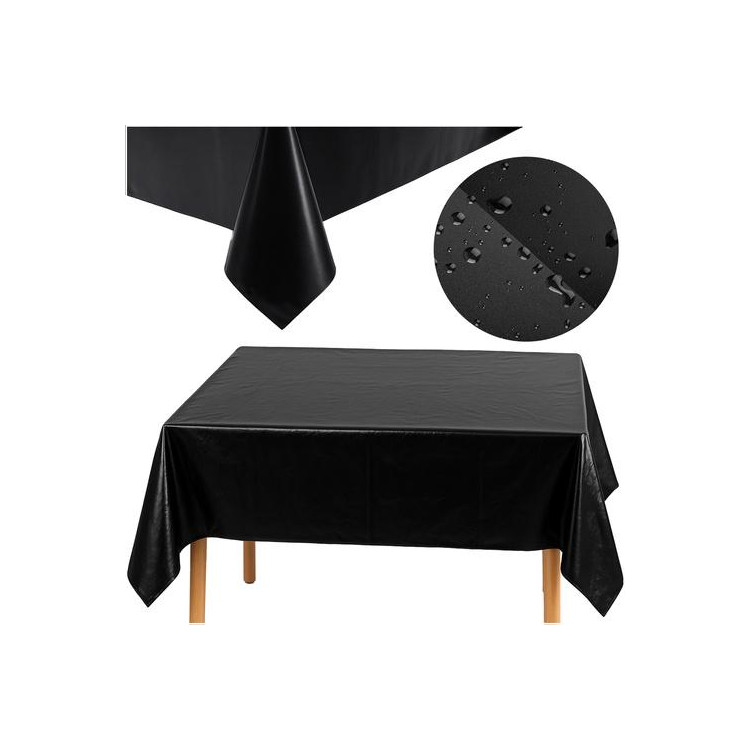 Dekorativni folijski prt v črni barvi