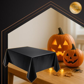 Dekorativni folijski prt v črni barvi