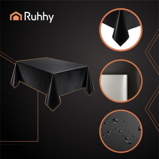 Dekorativni folijski prt v črni barvi