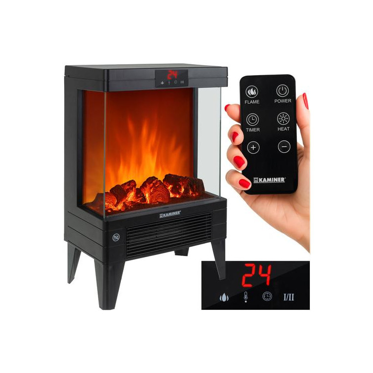 Električni grelec z učinkom plamena