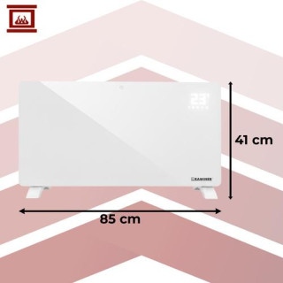 Beli električni grelec za steklo