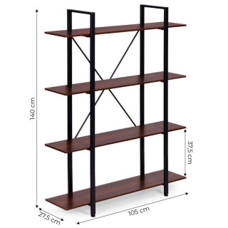 Podstrešna polica s 4 policami