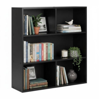 Moderna polica v črni barvi