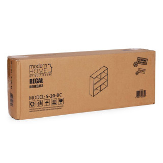 Moderna polica v črni barvi