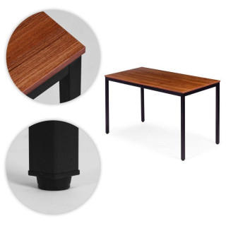 Rjava jedilna miza za 4-5 oseb - 120x60 cm