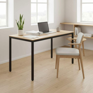 Svetlo rjava jedilna miza za 4-5 oseb - 120x60 cm