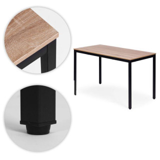 Svetlo rjava jedilna miza za 4-5 oseb - 120x60 cm