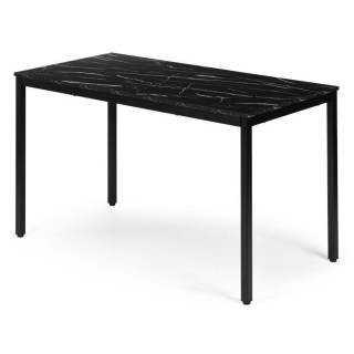 Jedilna miza iz črnega marmorja za 4-5 oseb - 120x60 cm