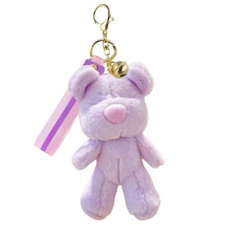 Obesek za ključe z vijoličnim medvedkom