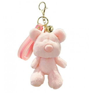 Obesek za ključe z roza medvedkom