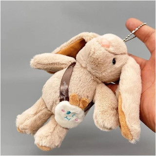 Obesek z bež plišastim zajčkom