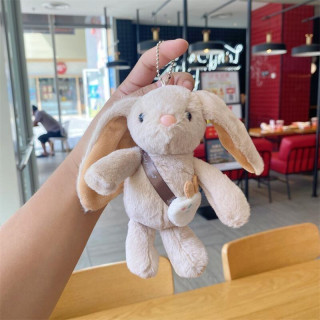 Obesek z bež plišastim zajčkom