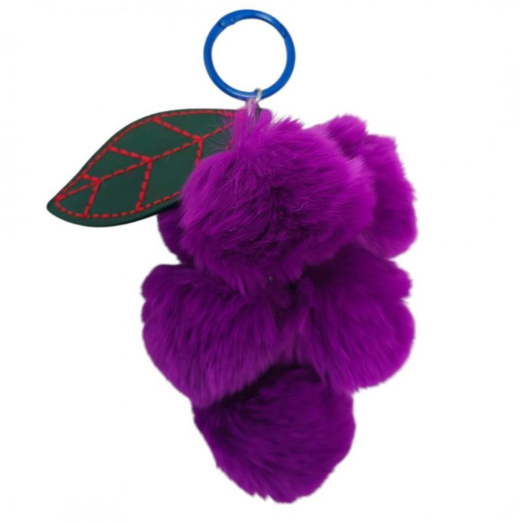 Vijoličen obesek s puhastim grozdjem