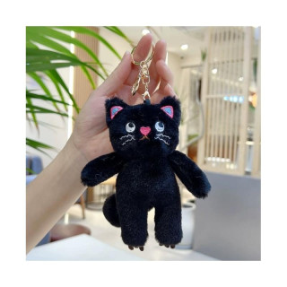 Obesek s črno plišasto mačko