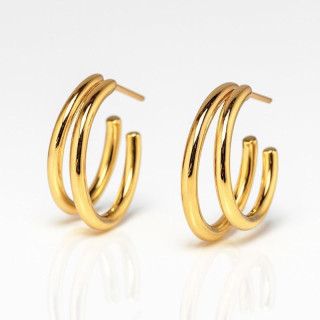 Ženski pozlačeni uhani