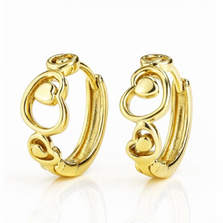 Ženski pozlačeni uhani